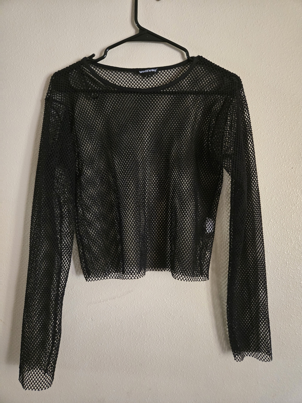 Wearever Black Mesh Long-Sleeve